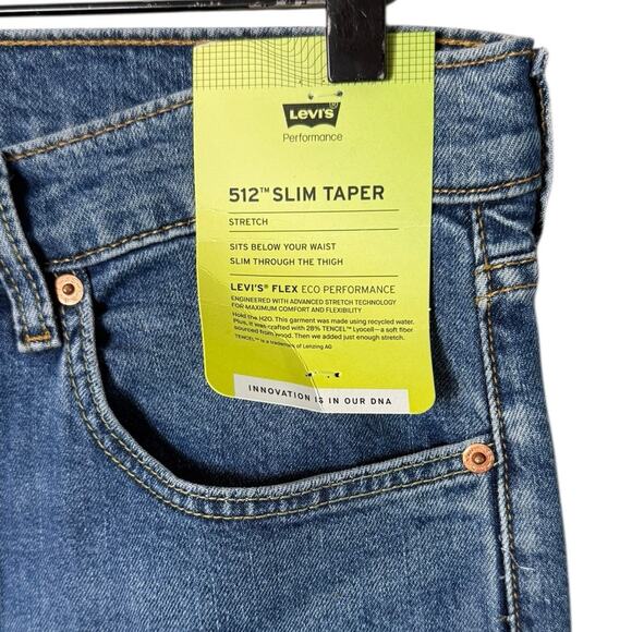 Levi’s Men’s Sz 34 x 32 Slim Taper Jeans New NWT - Picture 5 of 8